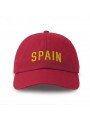 Gorra SPAIN con Bandera de España | Corona Blanda Ajustable