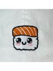 Gorra Sushi Bordada Corona Blanda | Diseño Divertido
