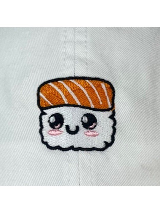 Gorra Sushi Bordada Corona Blanda | Diseño Divertido