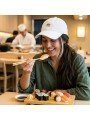 Gorra Sushi Bordada Corona Blanda | Diseño Divertido