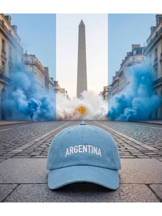 Gorra ARGENTINA Bordada | Gorra con Bandera Argentina