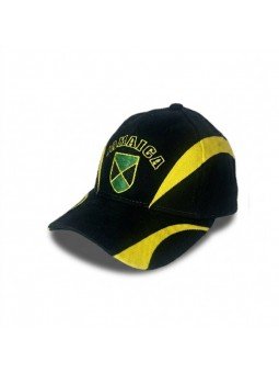 Gorra JAMAICA Bordada | Escudo con Bandera de Jamaica
