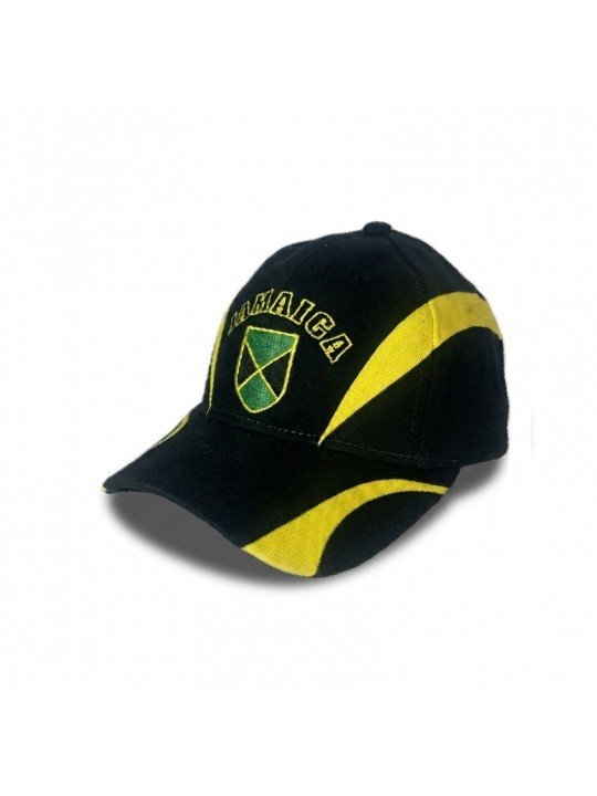 Gorra JAMAICA Bordada | Escudo con Bandera de Jamaica
