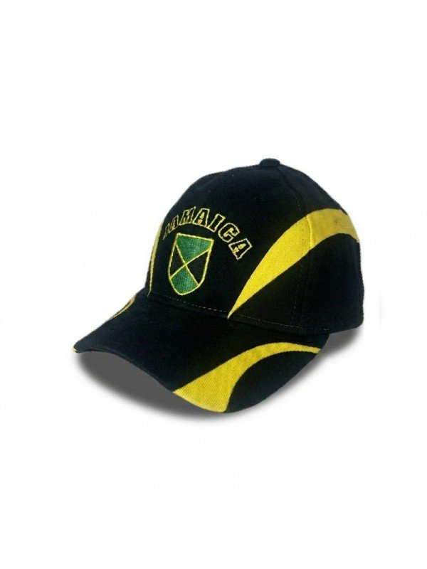 Gorra JAMAICA Bordada | Escudo con Bandera de Jamaica