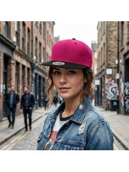 Gorra Snapback Bicolor Top Hats | Gorra Urbana Ajustable de Visera Plana