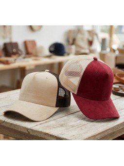 Gorra Trucker Top Hats con Rejilla y Frontal de Gamuza | Talla Adulto | Estilo Urbano