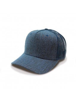 Gorra de Rejilla Top Hats Azul Marino Jaspeado | Trucker Cap Transpirable