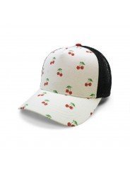 Gorra de Rejilla Top Hats con Estampado de Cerezas | Estilo Original | Top Hats