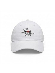 Top Hats Love You Front Embroidered Cap | Modern Casual Hat
