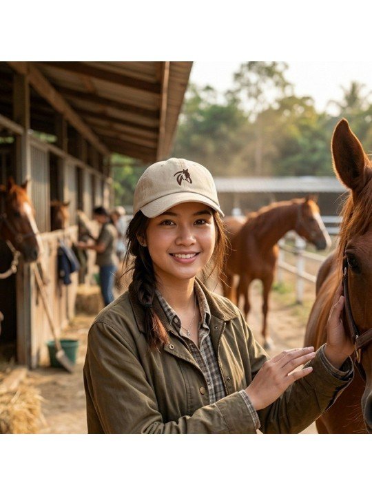 Embroidered Horse head cap | Style, Strength and Elegance | Online Store