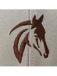 Gorra cabeza de caballo bordada | Estilo, fuerza y elegancia | Venta online