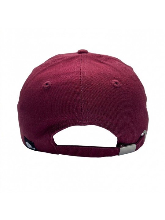 Gorra Burdeos con Bordado de Caballo | Corona Blanda y Estilo Ecuestre