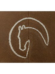 Top Hats Camel Cap with Horse Embroidery | Soft Crown Design