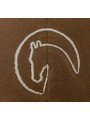 Gorra Camel Top Hats con Bordado de Caballo | Corona Blanda
