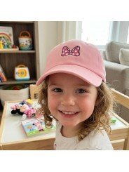 Gorra infantil con bordado de lazo | Estilo dulce y cómodo | Top Hats