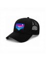 Gorra Top Hats con Bordado de Montañas en Tonos Azul y Rosa