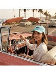 Gorra con Coche de Época Bordado | Estilo Vintage y Retro