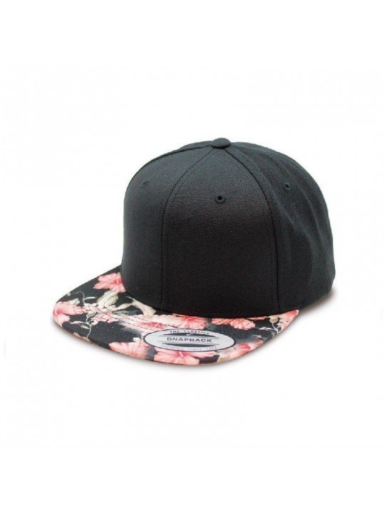 Gorra Snapback Flexfit con Visera de Flores Estampadas | Estilo Urbano