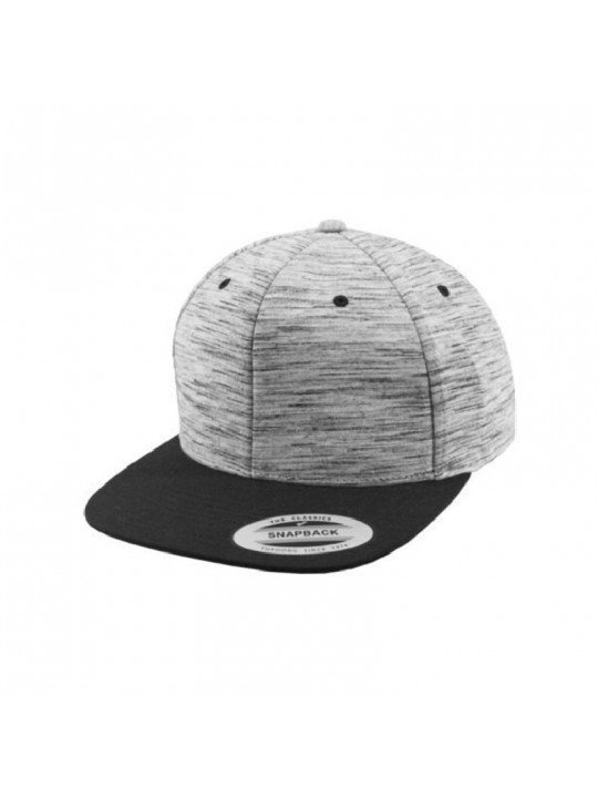 Flexfit Snapback Cap with Marl Effect Crown and Visor | Urban Style