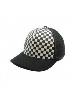 Gorra Flexfit de Rejilla con Diseño Cuadros Ajedrez | Estilo Urbano