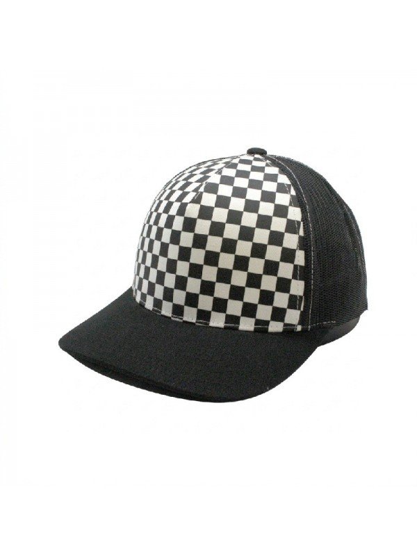 Gorra Flexfit de Rejilla con Diseño Cuadros Ajedrez | Estilo Urbano