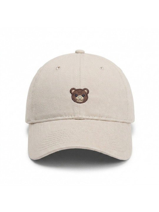 Teddy Bear Embroidered Cap | Top Hats Casual Dad Cap