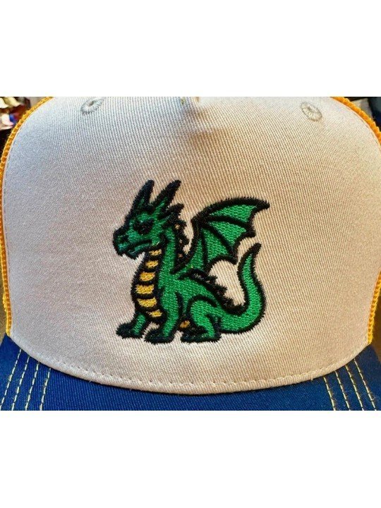 Top Hats Kids Dragon Cap | Embroidered Mesh Hat for Children