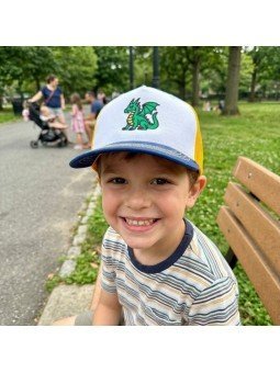 Gorra Infantil Top Hats con Dragón Bordado | Rejilla y Estilo Aventurero