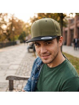Gorra Flexfit Snapback Bicolor | Gorra de Visera Plana con Estilo Urbano
