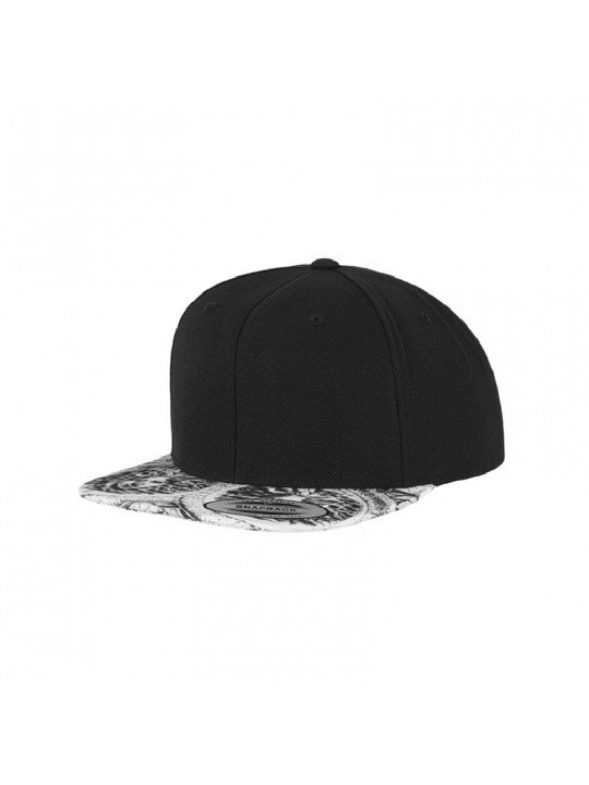 Flexfit Snapback Cap with Sun King Printed visor | Urban Streetwear Style