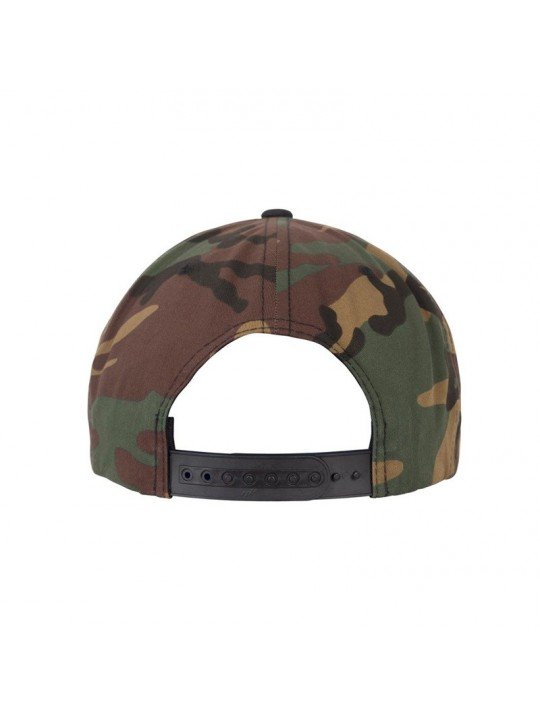 Gorra Snapback Flexfit de Camuflaje con Visera Plana de color negro | Gorra Camo Ajustable