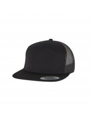 Flexfit 7 Panel Trucker Cap 9294 | Mesh, Flat Visor & Snapback