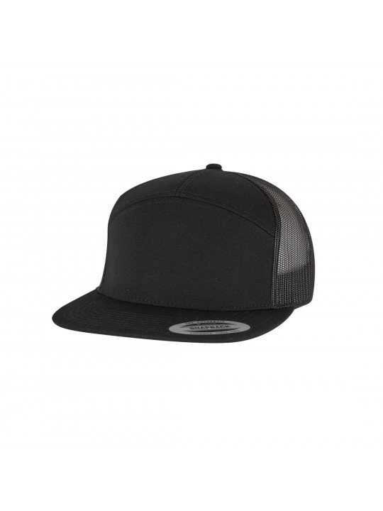 Flexfit 7 Panel Trucker Cap 9294 | Mesh, Flat Visor & Snapback