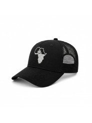 Top Hats Africa Map Motorcycle Mesh Cap | Embroidered