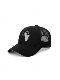 Gorra Top Hats de Rejilla con Bordado de África y Motocicleta