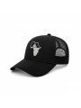 Gorra Top Hats de Rejilla con Bordado de África y Motocicleta