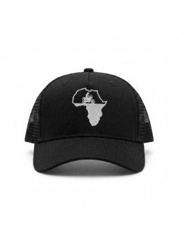 Top Hats Africa Map Motorcycle Mesh Cap | Embroidered