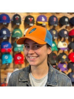 Gorra de rejilla con bordado de tabla de surf | Estilo surf veraniego