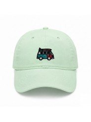 Gorra Top Hats con Furgoneta Surf | Bordado de Tabla de Surf