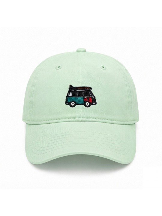 Gorra Top Hats con Furgoneta Surf | Bordado de Tabla de Surf