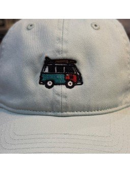 Gorra Top Hats con Furgoneta Surf | Bordado de Tabla de Surf