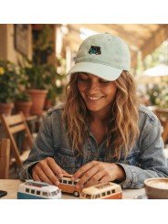 Gorra Top Hats con Furgoneta Surf | Bordado de Tabla de Surf