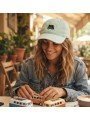 Gorra Top Hats con Furgoneta Surf | Bordado de Tabla de Surf