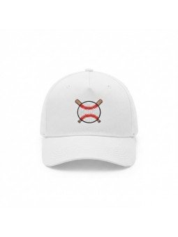 Gorra Top Hats de Béisbol | Bordado de Pelota y Bates Cruzados