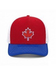 Canada Trucker Cap | Embroidered Maple Leaf | Top Hats