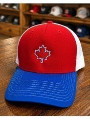 Canada Trucker Cap | Embroidered Maple Leaf | Top Hats