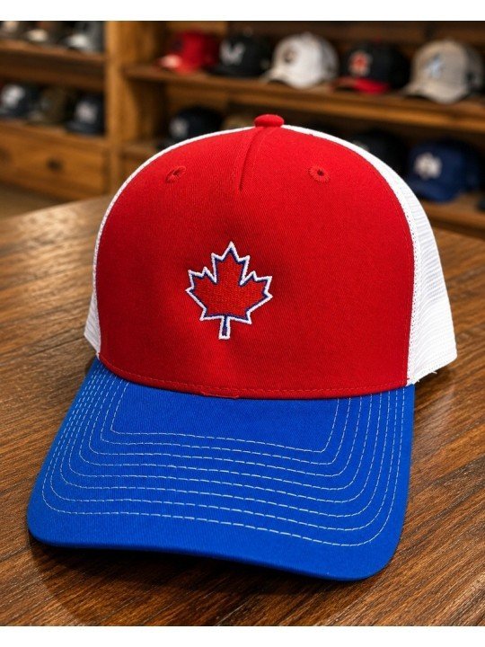 Gorra Trucker Canadá Roja, Blanca y Azul | Top Hats