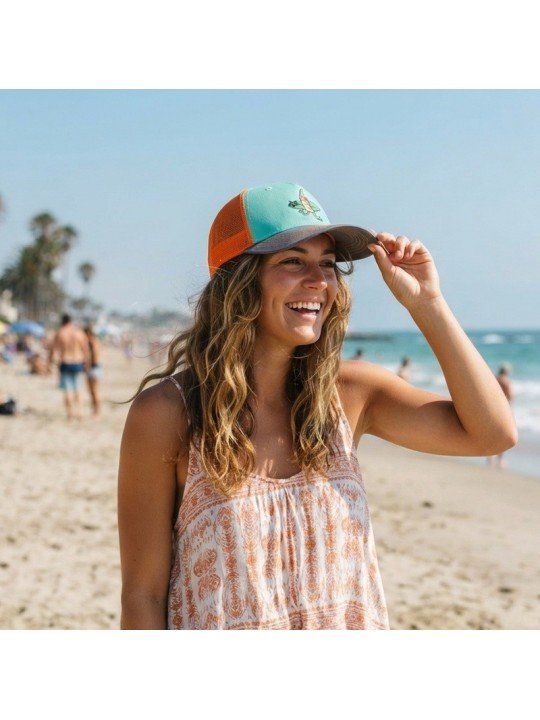 Top Hats Split Surfing Banana Cap | Embroidered Cap