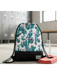 Cactus Print Gym Bag | Lightweight and Durable Sports Drawstring Bag