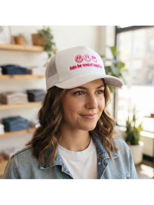 Gorra Trucker "Let's be weird together" | Estilo Único